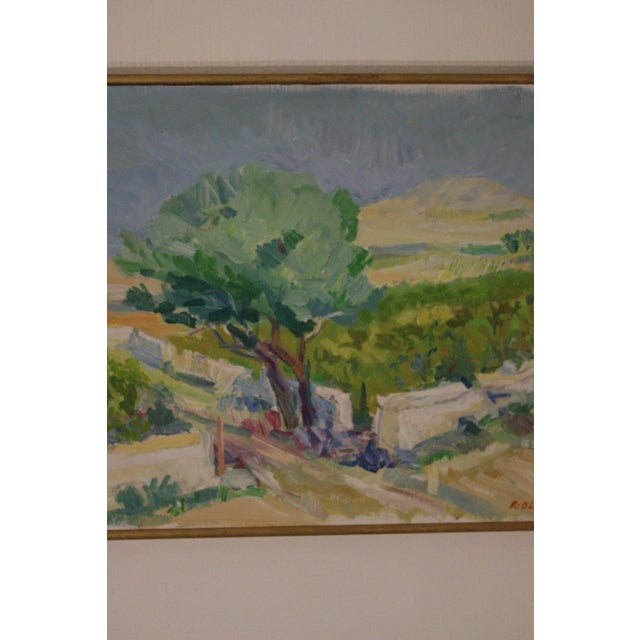 R. Olsson, View, 1982, Oil on Canvas, Framed For Sale - Image 8 of 14