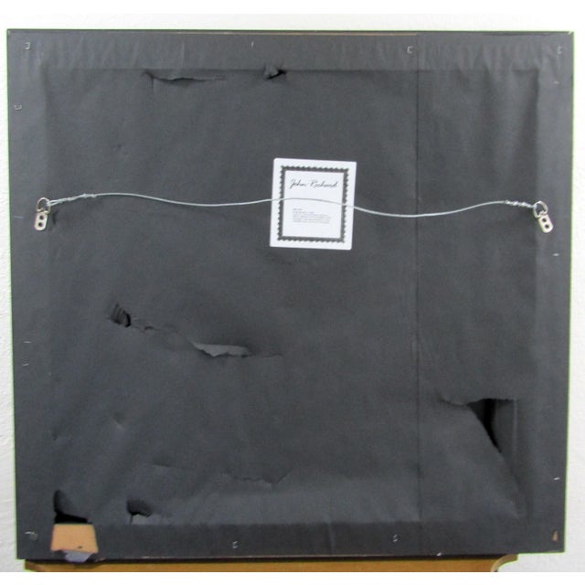 Large Vintage John-Richard Brutalist Metal Tree Sculpture Framed Wall Art For Sale - Image 9 of 11