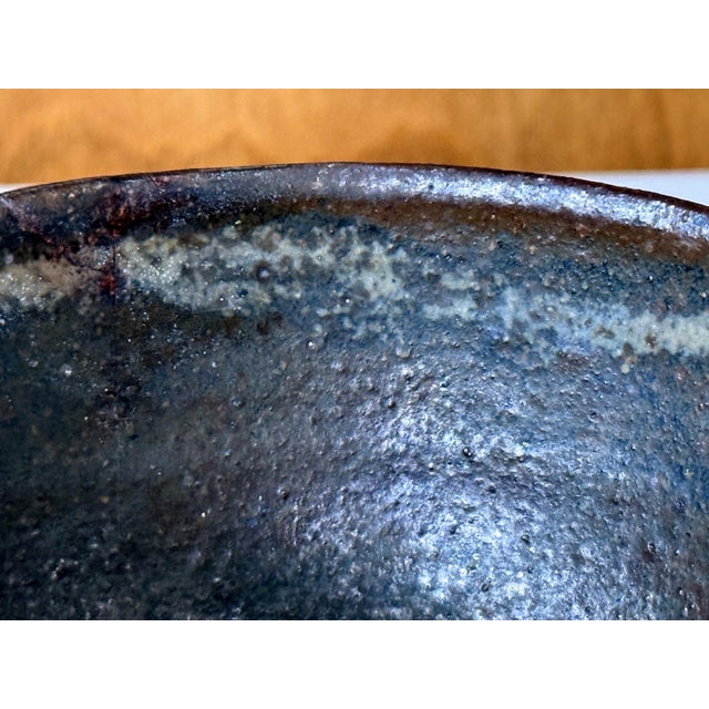 Late 20th Century Glazed Ceramic Bowl Chawan Toshiko Takaezu For Sale - Image 5 of 16
