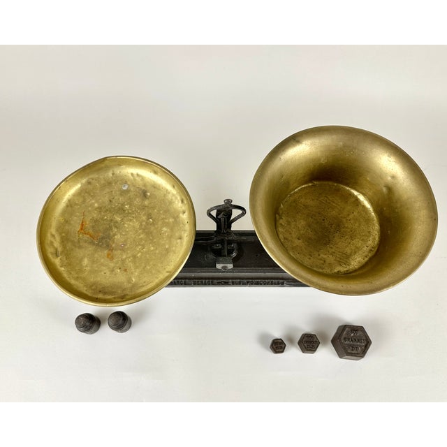 Enhance your home decor with this stunning set of authentic antique scales, a perfect find for collectors and lovers of...
