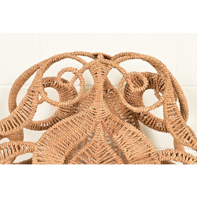 Organic Modern Rope Lace Lounge Chair by Jo-Liza For Sale In South Bend - Image 6 of 12