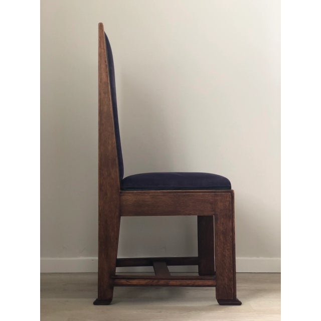 Art Deco Set of 4 Art Deco Haagse School Dining Chair Frits Spanjaard 1930s For Sale - Image 3 of 12