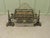 Antique Fire Grate on Andirons with Brass Guard, 1800s For Sale - Image 4 of 9
