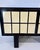 Italian Art Deco Sideboard in Parchment with Black Lacquer and Blue Mirror, 1940s For Sale - Image 13 of 18