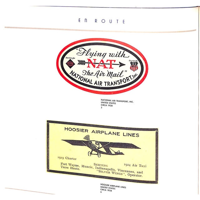 "En Route Label Art From the Golden Age of Air Travel" 1993 Johnson, Lynn & O'leary, Michael For Sale - Image 12 of 12
