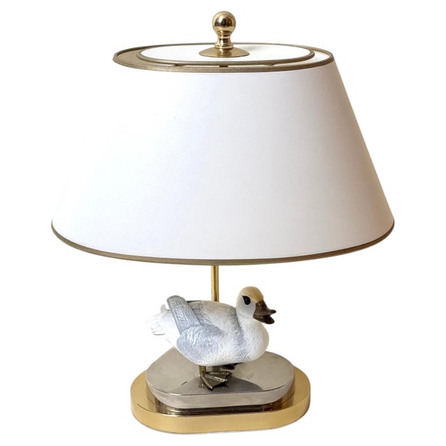 Brass and Resin Duck Table Lamp by Elli Malevolti, Italy, 1970s For Sale - Image 15 of 15