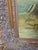 Textile Late 19th Century Ornate Framed Peacock Oil Painting on Canvas, Signed 49" W × 62" H For Sale - Image 7 of 7
