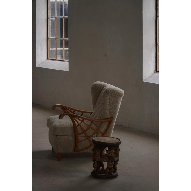 1950s Mid-20th Century African Carved Hardwood Stool, 1950s For Sale - Image 5 of 18