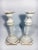 Rustic European Italian Porcelain Candlesticks - a Pair For Sale - Image 3 of 5