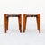 Mid-Century Modern Vintage 1960s Sculptural Stools in Solid Teak & Saddle Leather Attributed to Edmond Spence For Sale - Image 3 of 15