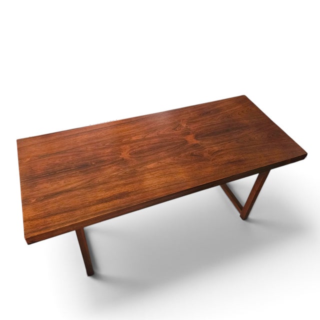 Mid-Century Modern Milo Baughman for Thayer Coggin Mid-Century Rosewood & Walnut Coffee Table - Model 4325 For Sale - Image 3 of 11