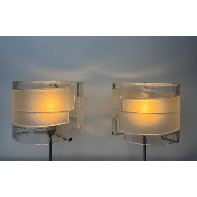 AVMazzega Murano Table Lamps from Mazzega, Italy, 1990s, Set of 2 For Sale - Image 4 of 18