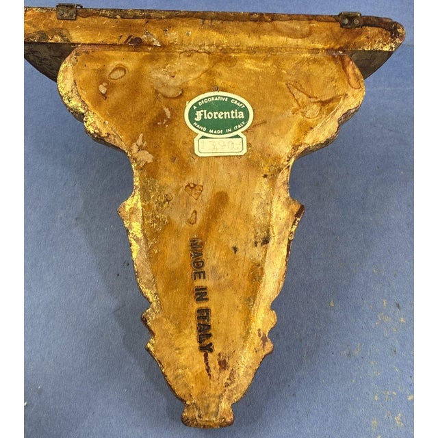 1960s Pair of Vintage Florentia Wall Brackets For Sale - Image 4 of 6