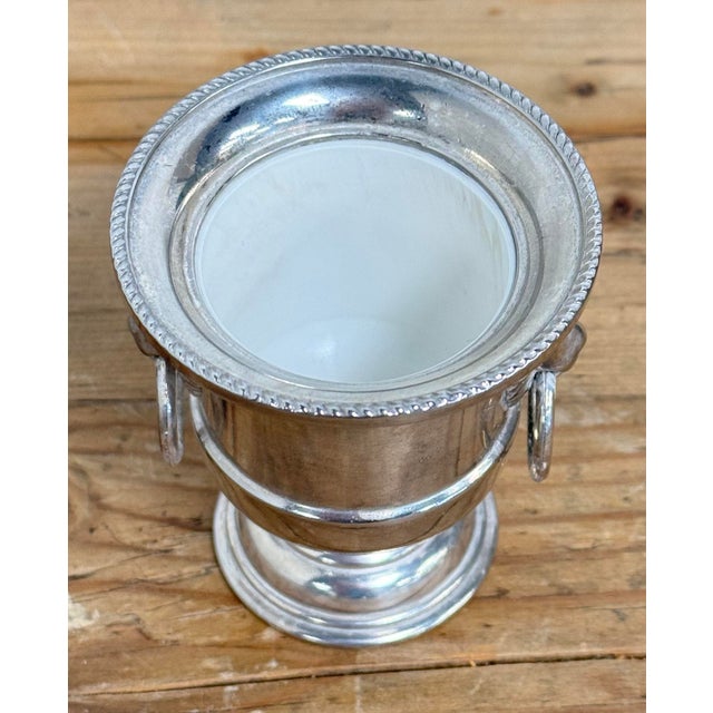 Vintage Silver Plate Bucket Style Toothpick Holder For Sale In Kansas City - Image 6 of 7