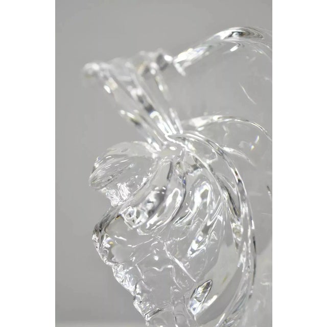 Late 20th Century Late 20th Century Cristal De Sevres France Crystal Glass Golfer Golf Statue Sculpture For Sale - Image 5 of 10