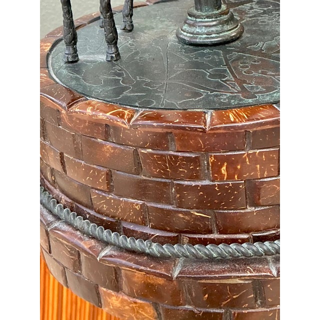 Bronze Vintage Maitland Smith Giraffe Bronze Table Lamp For Sale - Image 8 of 12