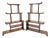 Antique Art Deco Stepped Shelves or Room Dividers, 1940s, Set of 2 For Sale