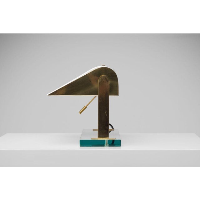 Gold Model 0836 Table Lamp attributed to Pietro Chiesa for Fontana Arte, Italy, 1939 For Sale - Image 8 of 18