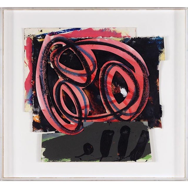 Hugh O'Donnell, 1980s Abstract Expressionist Pop Art Painting Collage, Assemblage Hugh O'Donnell, 1988 For Sale