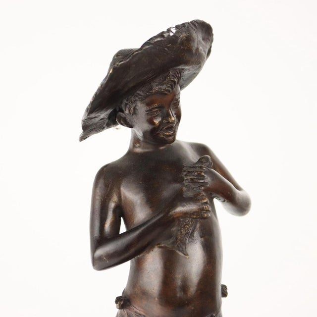 Fisherman Figure by Giovanni Varlese For Sale - Image 3 of 9