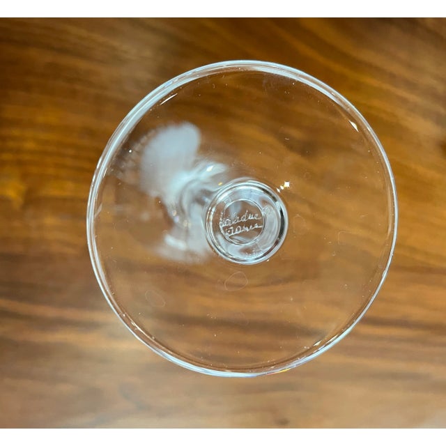 1950s Lalique Ange Champagne Flutes - Set of 9 For Sale In Denver - Image 6 of 7