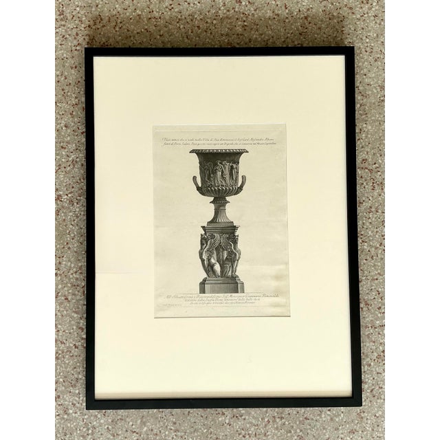 Giovanni (Cavalier) Battista Piranesi Vintage Italian Monumental Giovanni Batista Parinesi Urn Print For Sale - Image 4 of 6