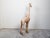 Mid-Century American Carved Wooden Giraffe Sculpture with Natural Finish For Sale - Image 9 of 12