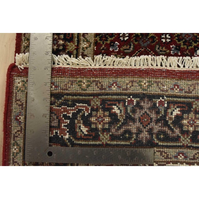 Tabriz Mahi Runner 2’6” X 16′ Red Wool Traditional Hand-Knotted Oriental Rug For Sale - Image 13 of 13