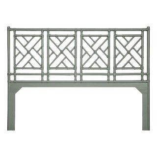 Chippendale Headboard King, Evergreen For Sale