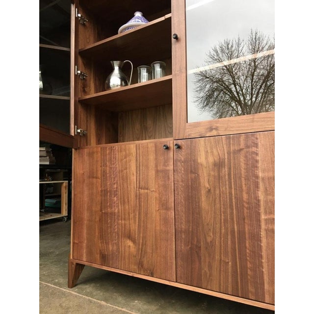 2020s Walnut Curio Cabinet For Sale - Image 5 of 7