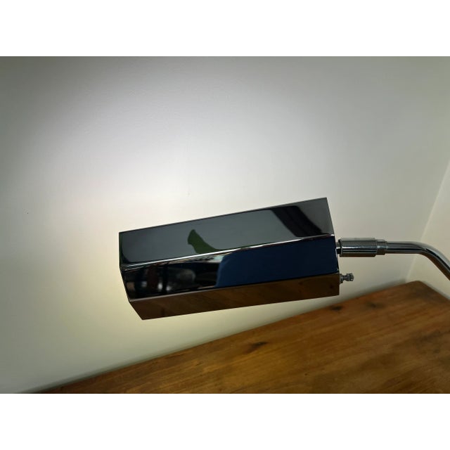 1960s Mid-Century Koch & Lowy Chrome Swing Arm Adjustable Desk Lamp For Sale - Image 5 of 12