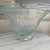 Mid-Century Modern Monte Dunlavy Blenko Hand-Blown Crackle Glass Pedestal Bowl- Stamped Signature For Sale - Image 3 of 10