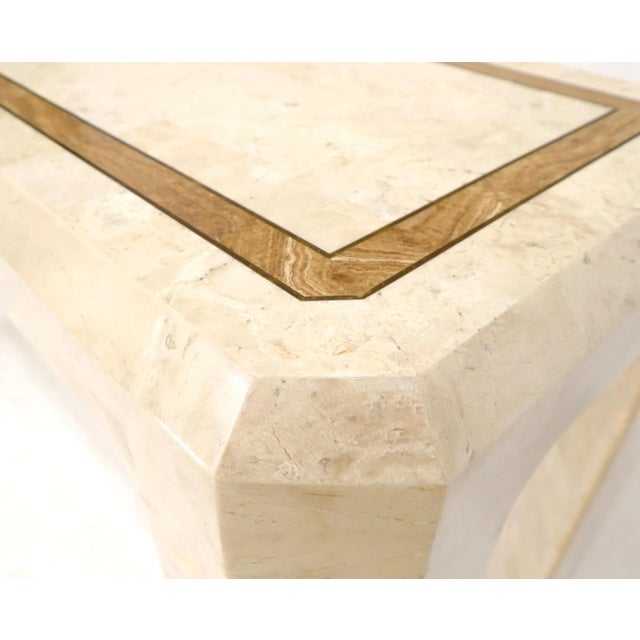 Stone Tessellated Stone Tile Inlay Console Sofa Table For Sale - Image 7 of 11