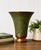 Bring timeless Art Deco elegance to your home with this authentic signed Carl Sorensen bronze trumpet vase, model No....