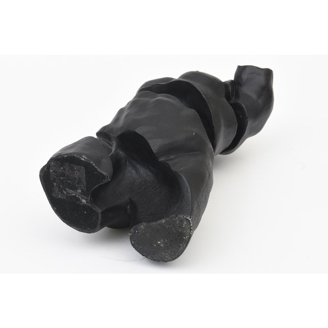 Black Surrealist Unraveling Fragmented Male Torso Resin Sculpture by Tms, 2005 For Sale - Image 8 of 10