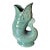 Vintage Mid-Century Dartmouth Pottery Devon Green Fish "Gurgling" Gluggle Jug (j.g.) For Sale