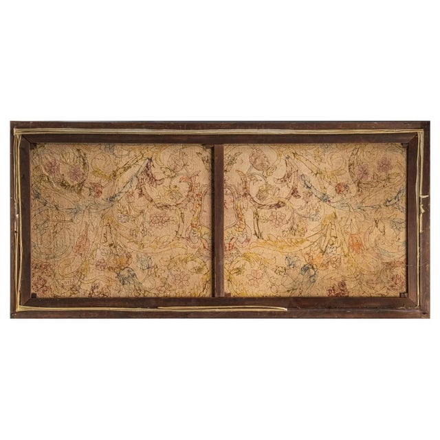 Traditional Antique English Crewelwork Framed Runner Panel With Floral Motifs - Rug & Kilim For Sale - Image 3 of 6