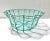 1920s Vintage Turquoise Scalloped Wire Fruit Basket For Sale - Image 5 of 8