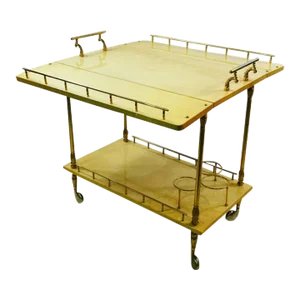 Mid Century Aldo Tura Bar Cart