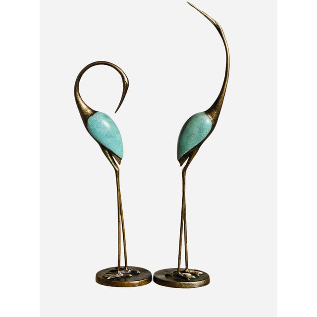 2020s Sculptural Crane Garden Statues For Sale - Image 5 of 14