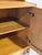 Wood Vintage Oak High Cabinet With Glass Door Hutch Display Storage Unit 1970s For Sale - Image 7 of 10