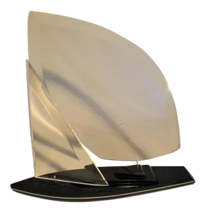 Vintage Wintrade of Beverly Hills Lucite Sail Boat