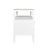 Worlds Away Matthew Izzo Home Douglas Textured White Linen Two Drawer Side Table With One Open Shelf, Glass Top and Polished Brass Knobs For Sale - Image 4 of 6