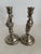 1930s Pair of Antique Silver-Plated Cherub Figural Candlesticks, Circa 1930s Romantic Classical Revival Baroque Inspired For Sale - Image 5 of 10