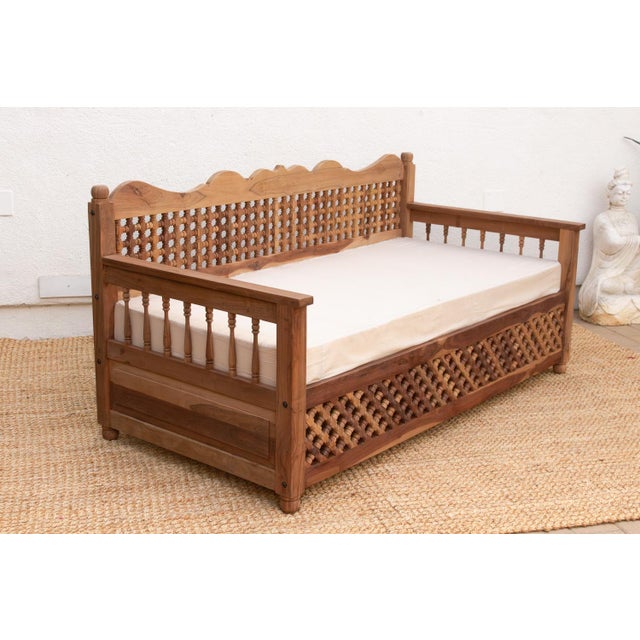 Reclaimed Moroccan Club Daybed Sofa For Sale - Image 11 of 12