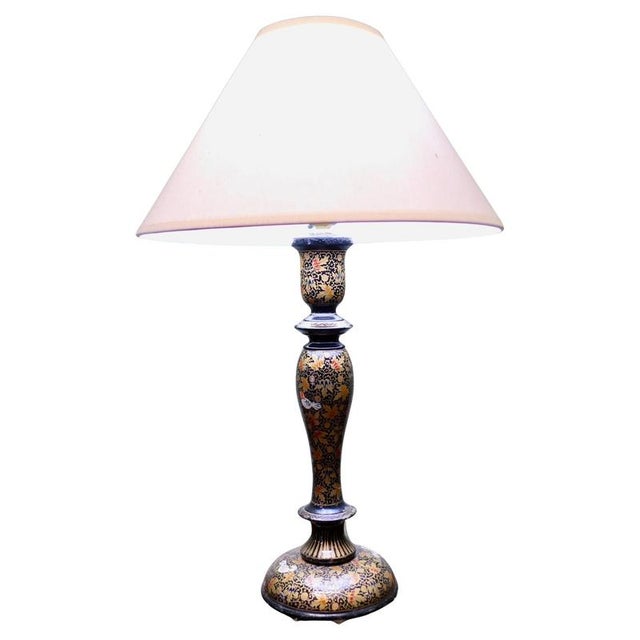 Paint Hand-Made Painted Table Lamp, 1920 For Sale - Image 7 of 7