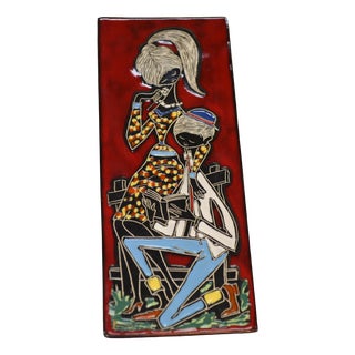 Ceramic Wall Tile from San Marino, 1960s For Sale
