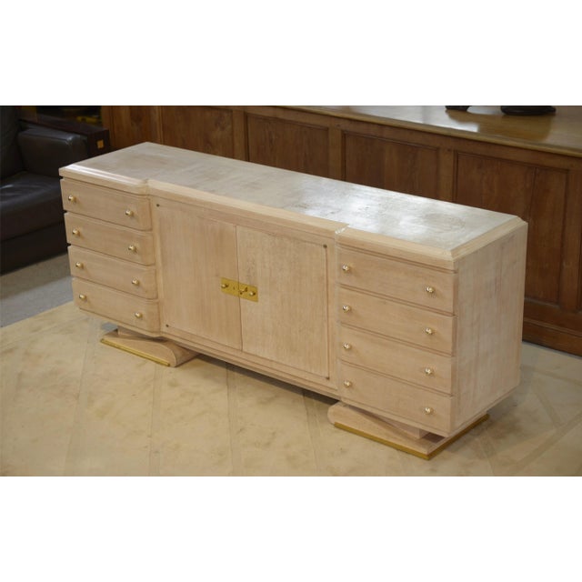 Modernist Art Deco Buffet by Pechon Mof 1941 for the Decorator Pebreuil, 1940s For Sale - Image 4 of 16