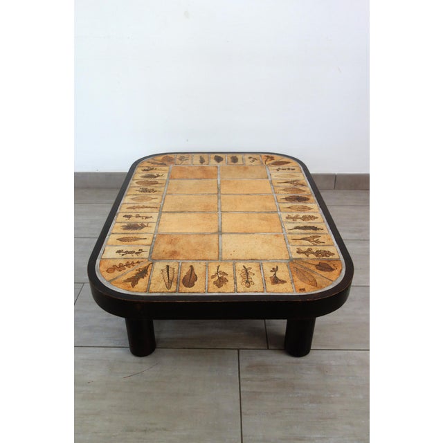 1970s Herbier Coffee Table by Roger Capron for Vallauris, 1970s For Sale - Image 5 of 15