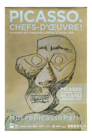 Picasso Chefs D'oeuvre Musee Picasso Exhibition Poster
